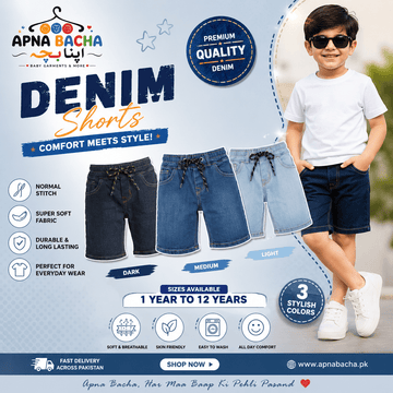 DENIM PANTS & SHORTS - Apna Bacha (اپنا بچہ)