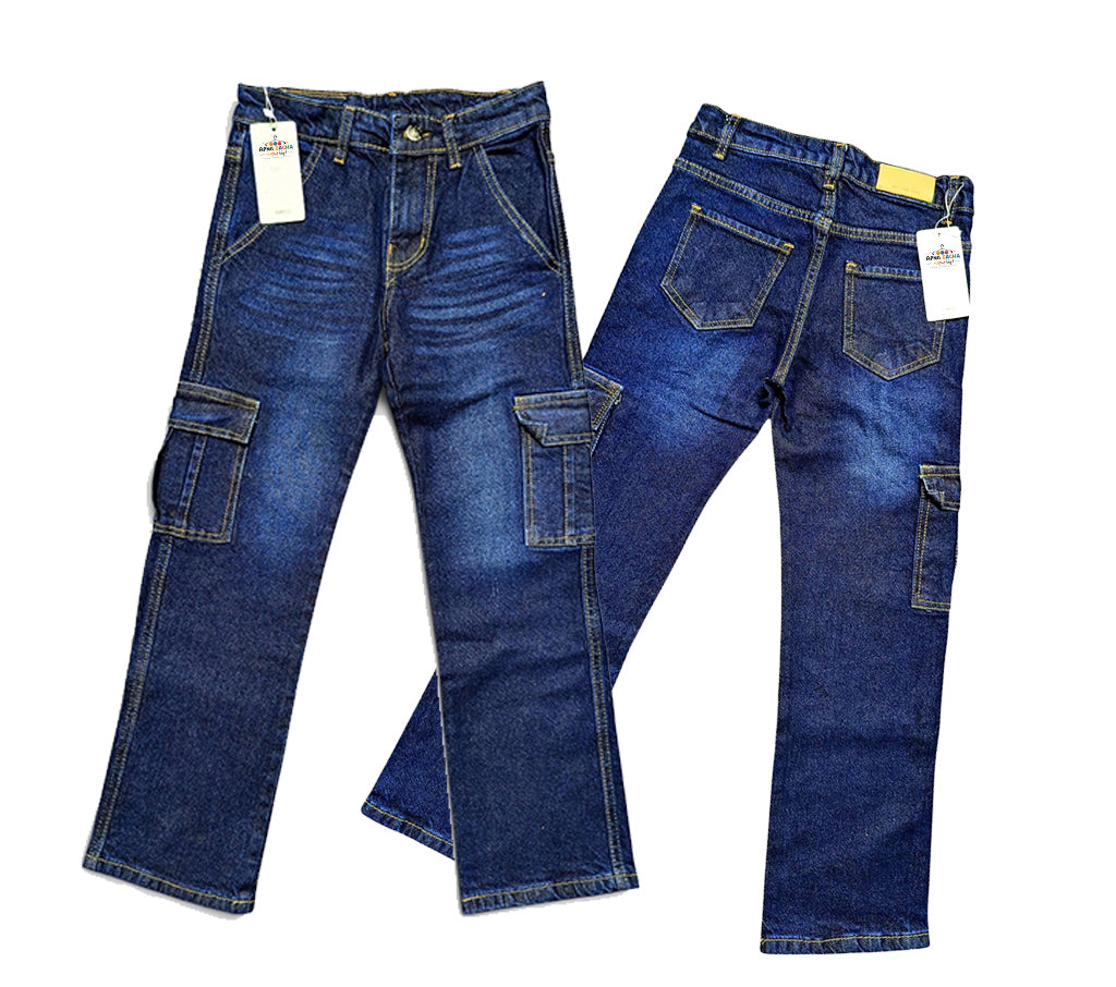 Boys Wide-leg Pant Cargo Style