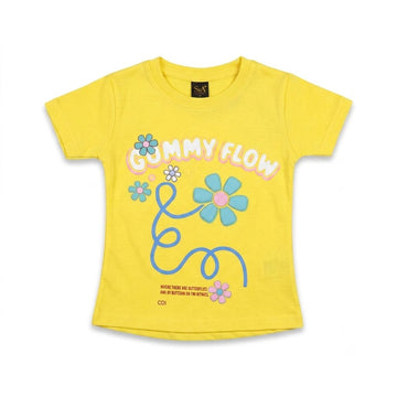 Girls T Shirt Yellow (Gummy Flow)