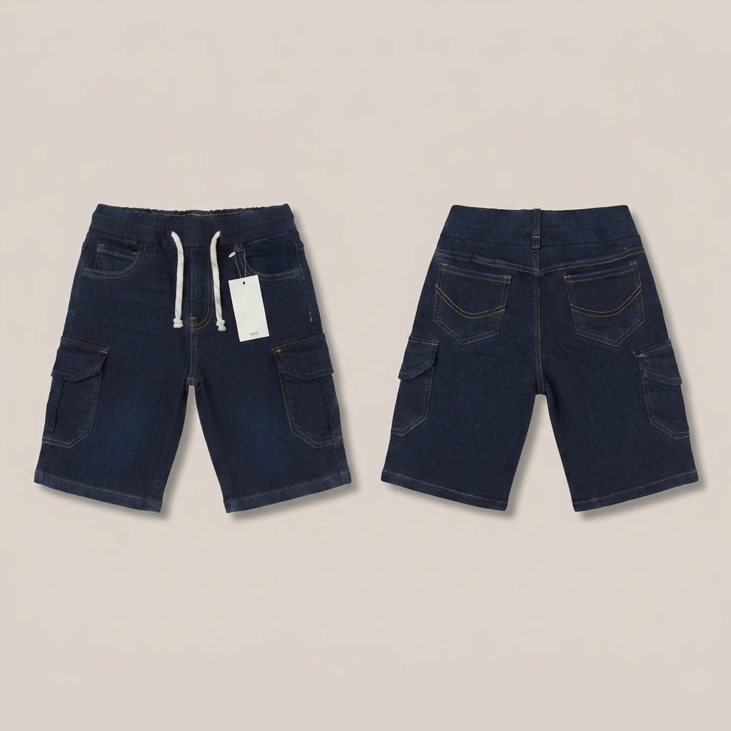 Cargo Kids Denim Shorts