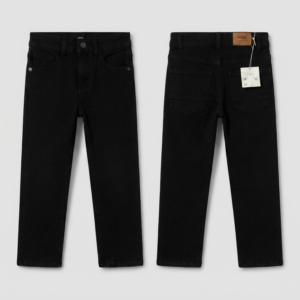 Black Wide Leg Kids Jeans PantApna Bacha (اپنا بچہ)1