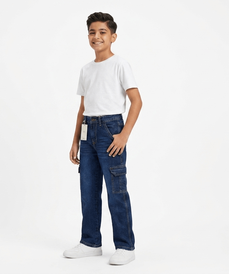 Boys Wide-leg Pant Cargo StyleApna Bacha (اپنا بچہ)1