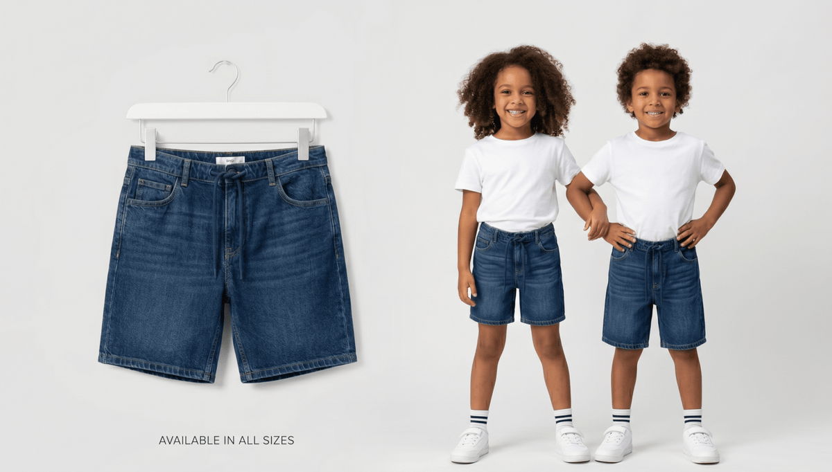 Dark Blue Denim ShortsApna Bacha (اپنا بچہ)1