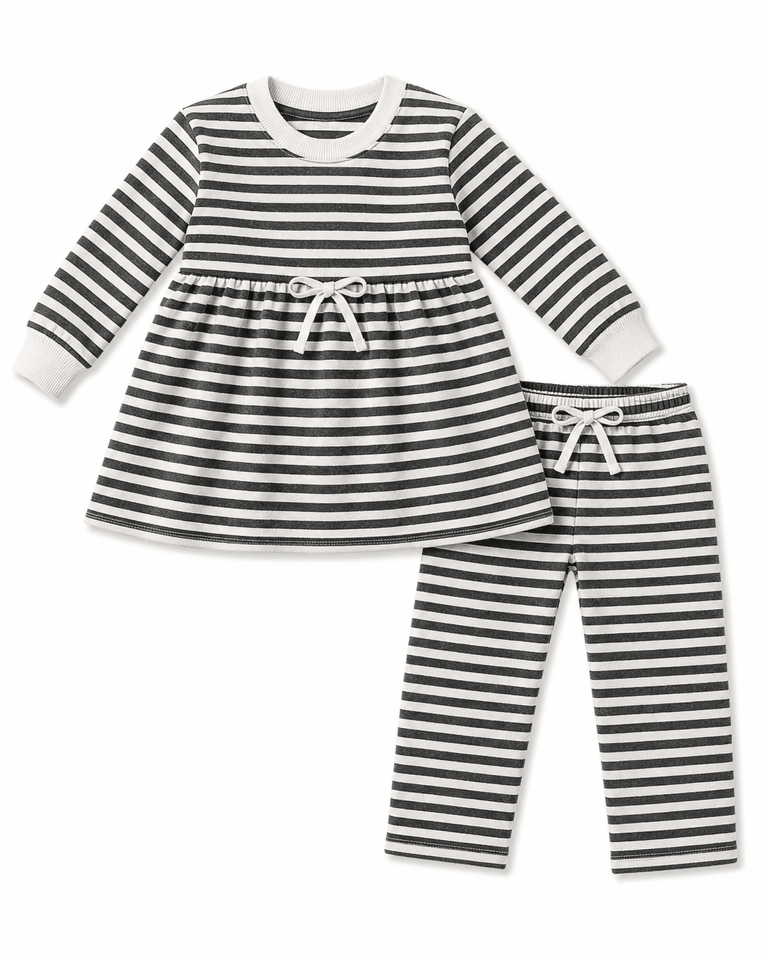 Girls Winter Frock with Pajama (Black Fabric White Lining)Apna Bacha (اپنا بچہ)2 Years