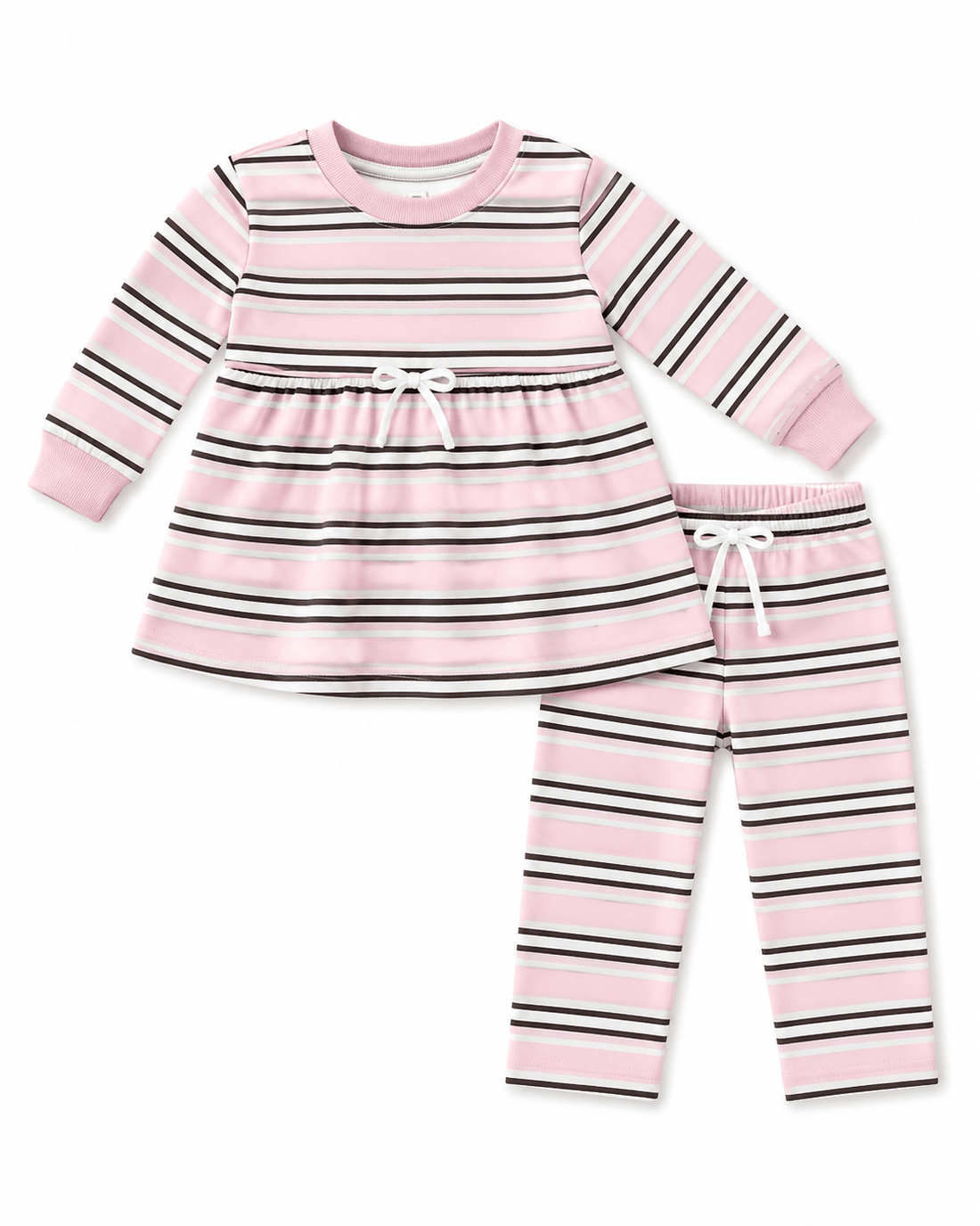 Girls Winter Frock with Pajama (Pink & Black Lining)Apna Bacha (اپنا بچہ)2 Years