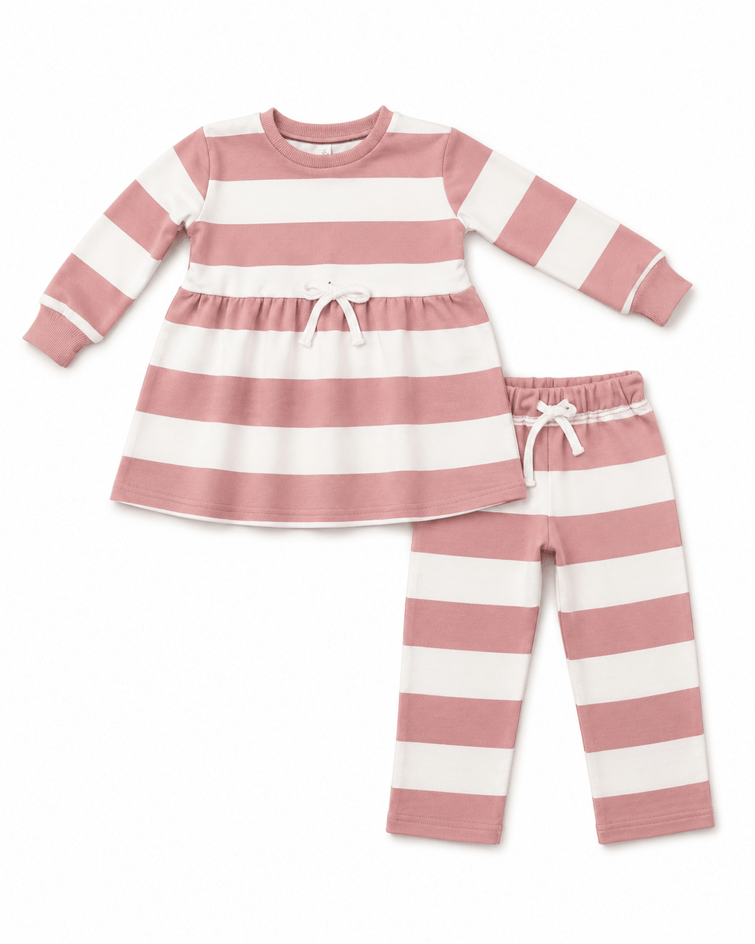 Girls Winter Frock with Pajama (Pink & White)Apna Bacha (اپنا بچہ)2 Years