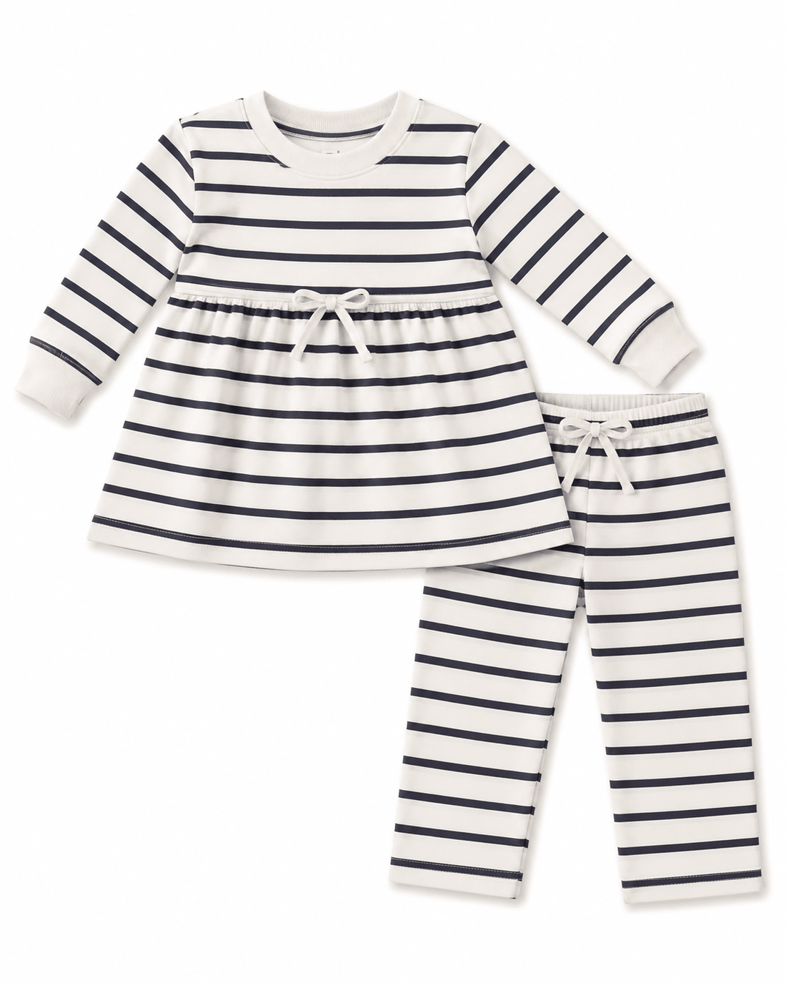 Girls Winter Frock with Pajama (White Fabric Black Lining)Apna Bacha (اپنا بچہ)2 Years