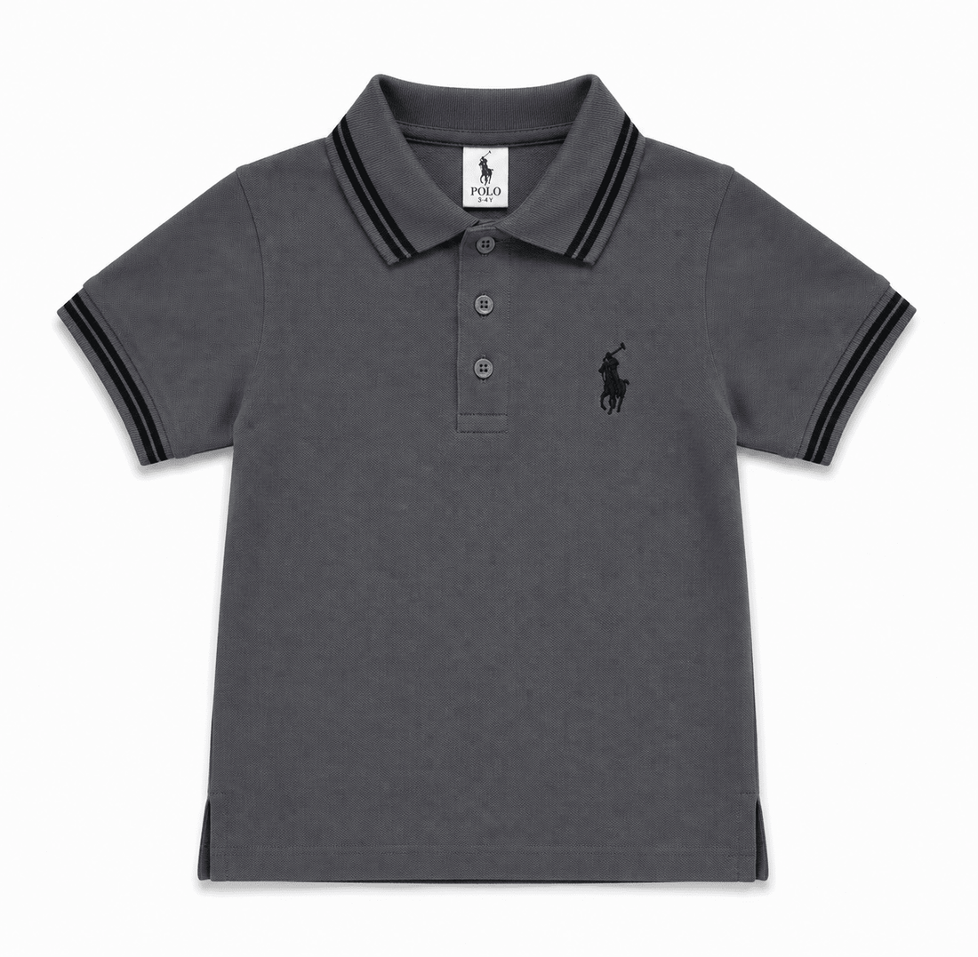 Gry color Polo Shirt for kidsApna Bacha (اپنا بچہ)1 Years