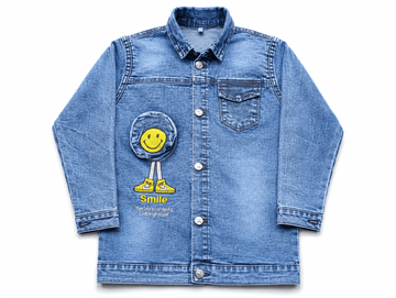 Kids Denim Jacket Smile EmbroideryApna Bacha (اپنا بچہ)3-4 years