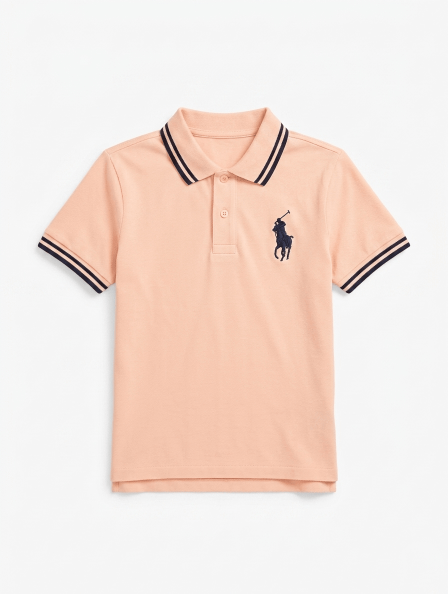 Kids Light Peach Polo ShirtApna Bacha (اپنا بچہ)1 Years