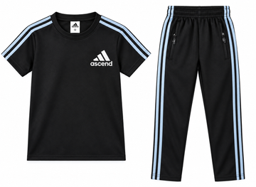 China Fabric Kids Tracksuit Black