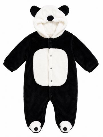 China Imported Panda Warm Winter Baby Romper